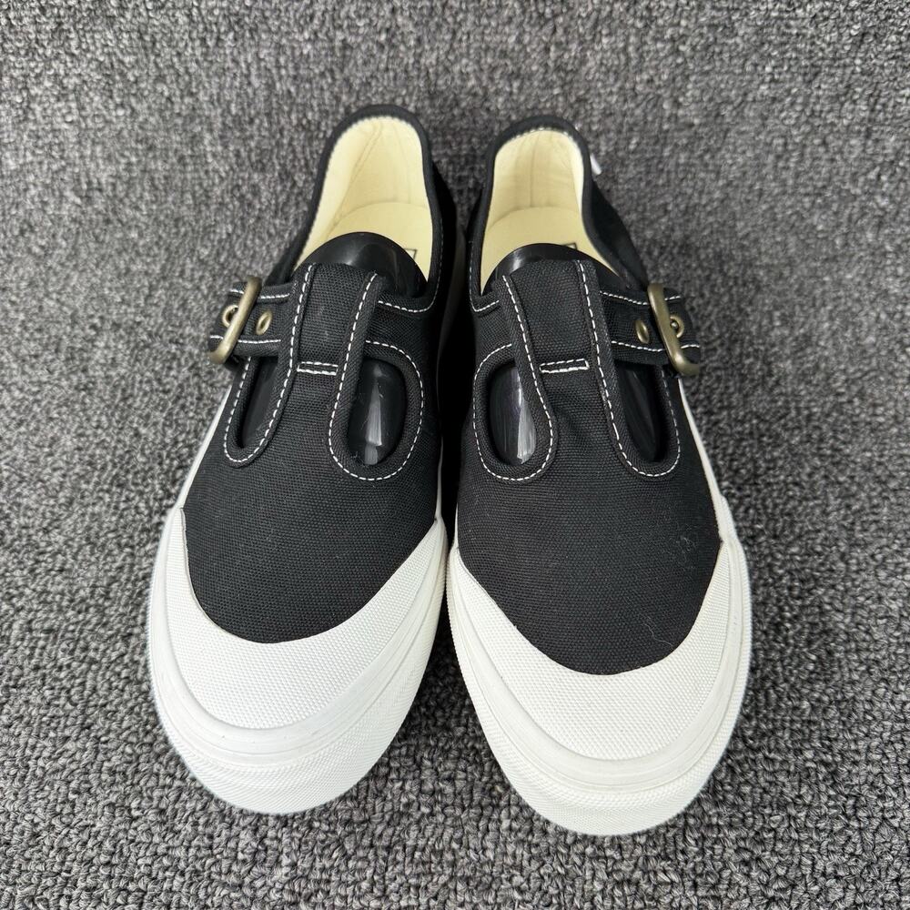 Vans Style 93 Mary Jane Sneakers Shoes Buckle Black White Canvas Womens 6.5 - Picture 3 of 8